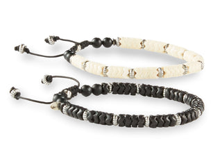 Kenton Michael Snake Beads Sterling Bracelet