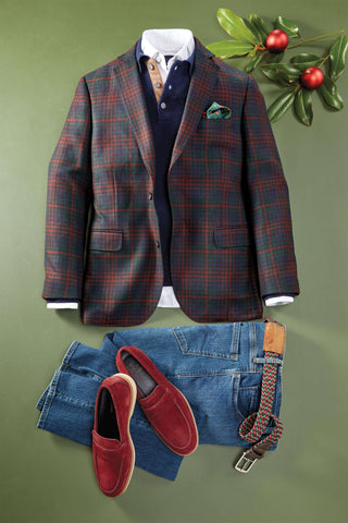 Patrick James Holiday Plaid Sportcoat
