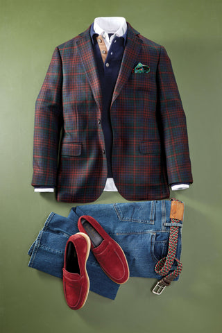 Patrick James Holiday Plaid Sportcoat