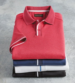 Patrick James Aqua Cotton Polo