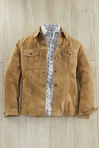 Patrick James Suede 2 Snap Pocket Shirt Jacket