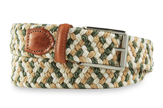 Martin Dingman Como Linen Elastic Braided Belt