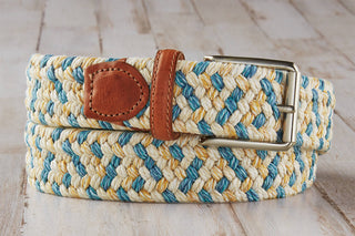 Martin Dingman Como Linen Elastic Braided Belt