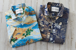 Tori Richard Short Sleeve Tile Tides Lawn Camp Shirt