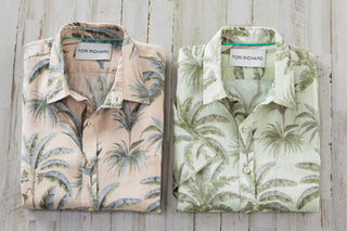 Tori Richard Short Sleeve Solara Slub Linen Camp Shirt