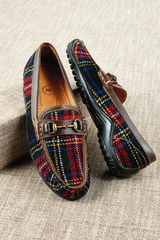 Martin Dingman Plaid Loafers