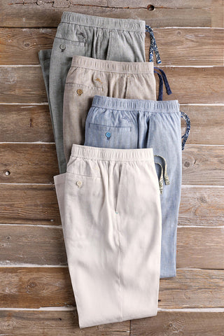 Tommy Bahama Beach Coast Linen Full Elastic Pant