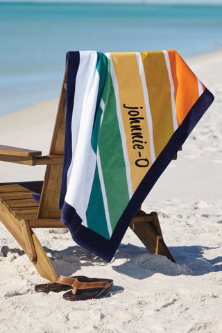 Johnny-O Retro Stripe Beach Towel