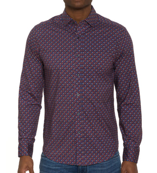 Robert Graham Long Sleeve Barrone Knit Shirt