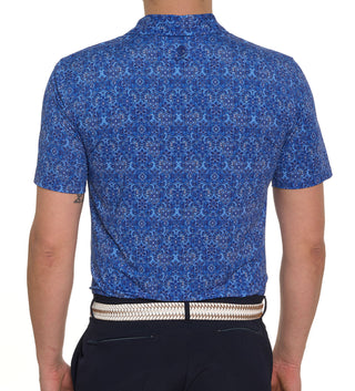 Robert Graham Short Sleeve Medallion Tiles Polo