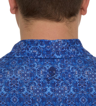 Robert Graham Short Sleeve Medallion Tiles Polo