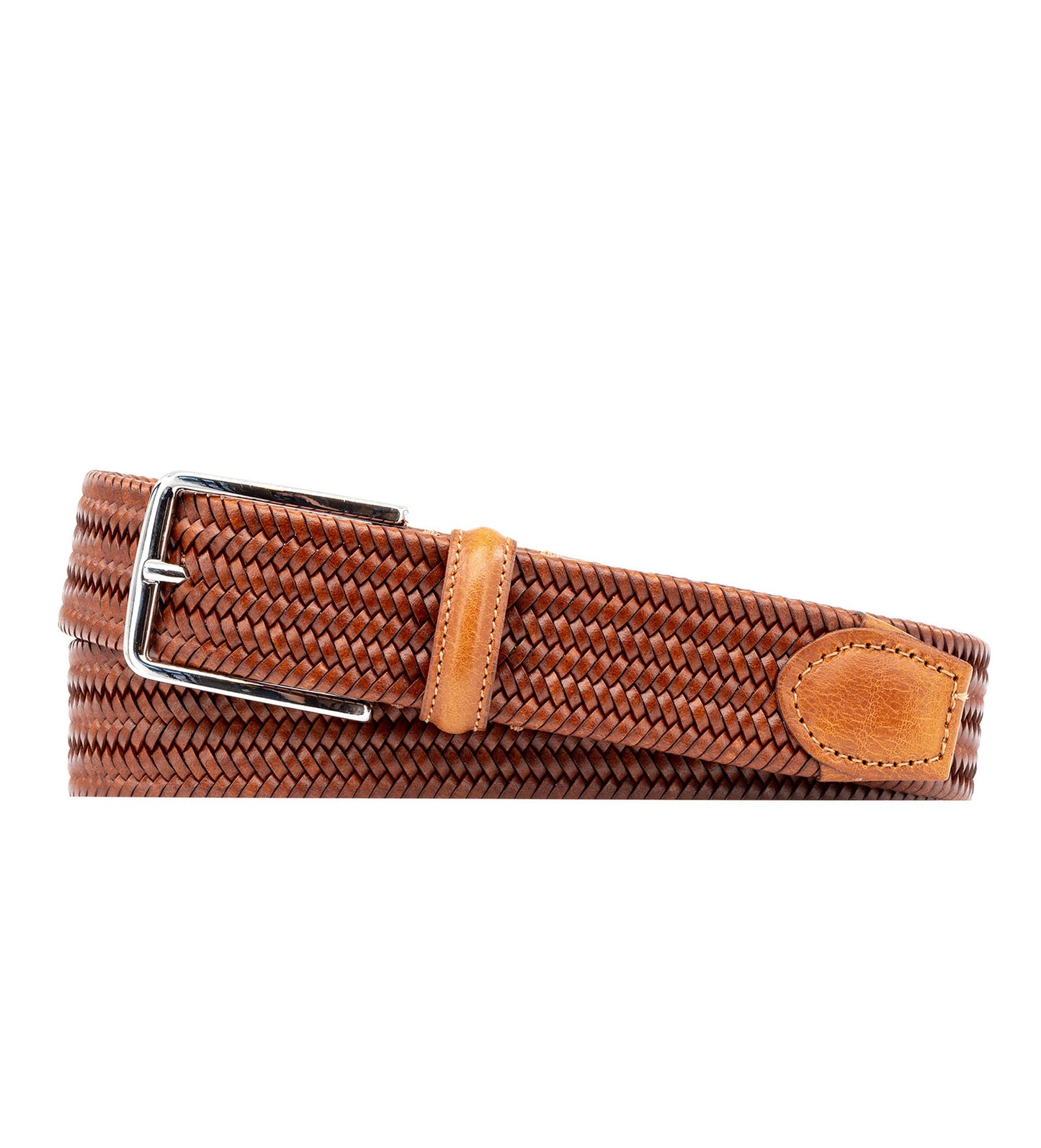 Martin Dingman Lexington Leather Woven Belt