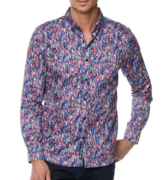 Robert Graham Brighton Long Sleeve Woven Sport Shirt