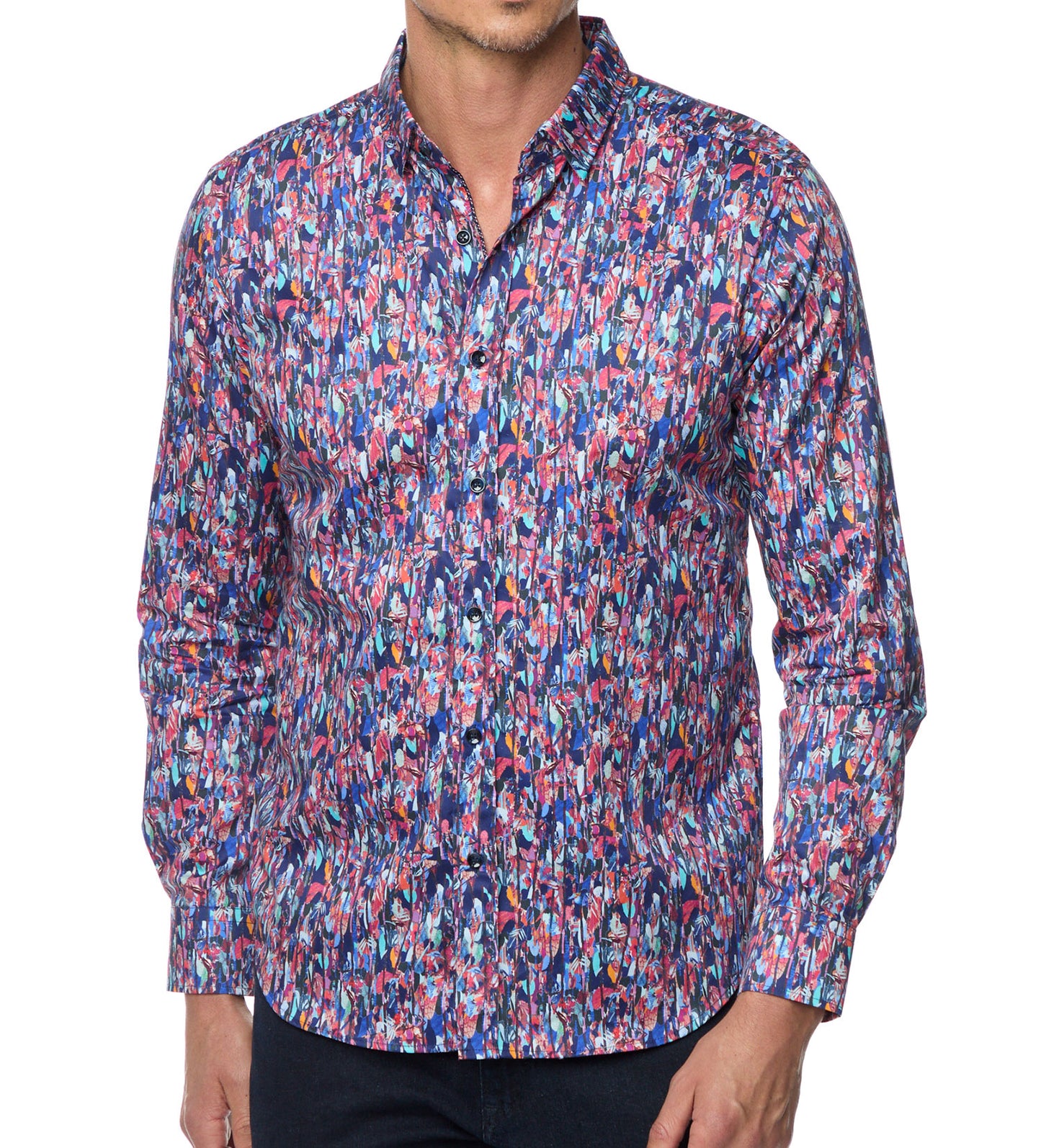 Robert Graham Brighton Long Sleeve Woven Sport Shirt