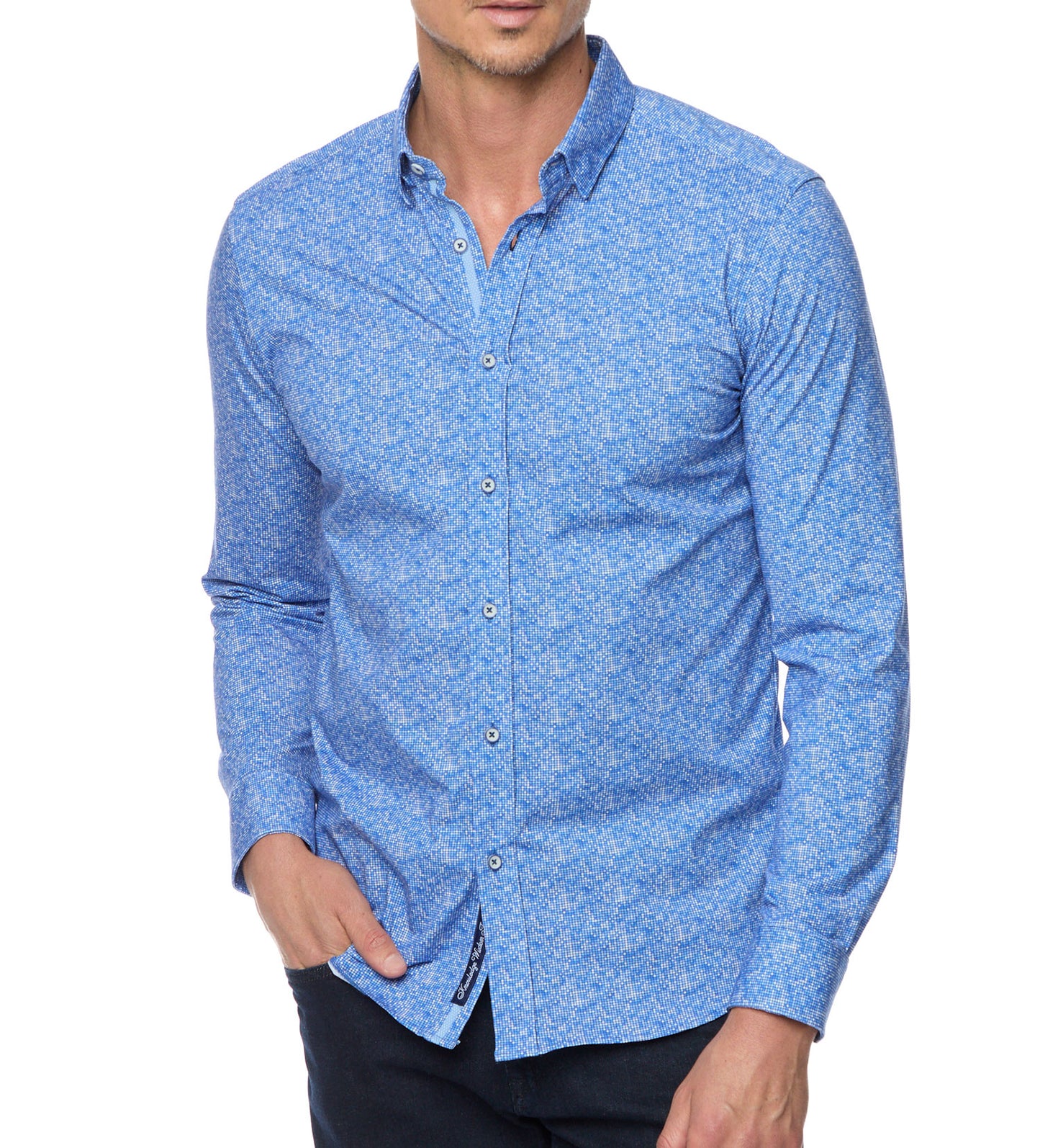 Robert Graham Boden Long Sleeve Knit Sport Shirt