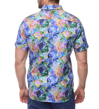 Robert Graham Gordon Short Sleeve Woven Sport Shirt