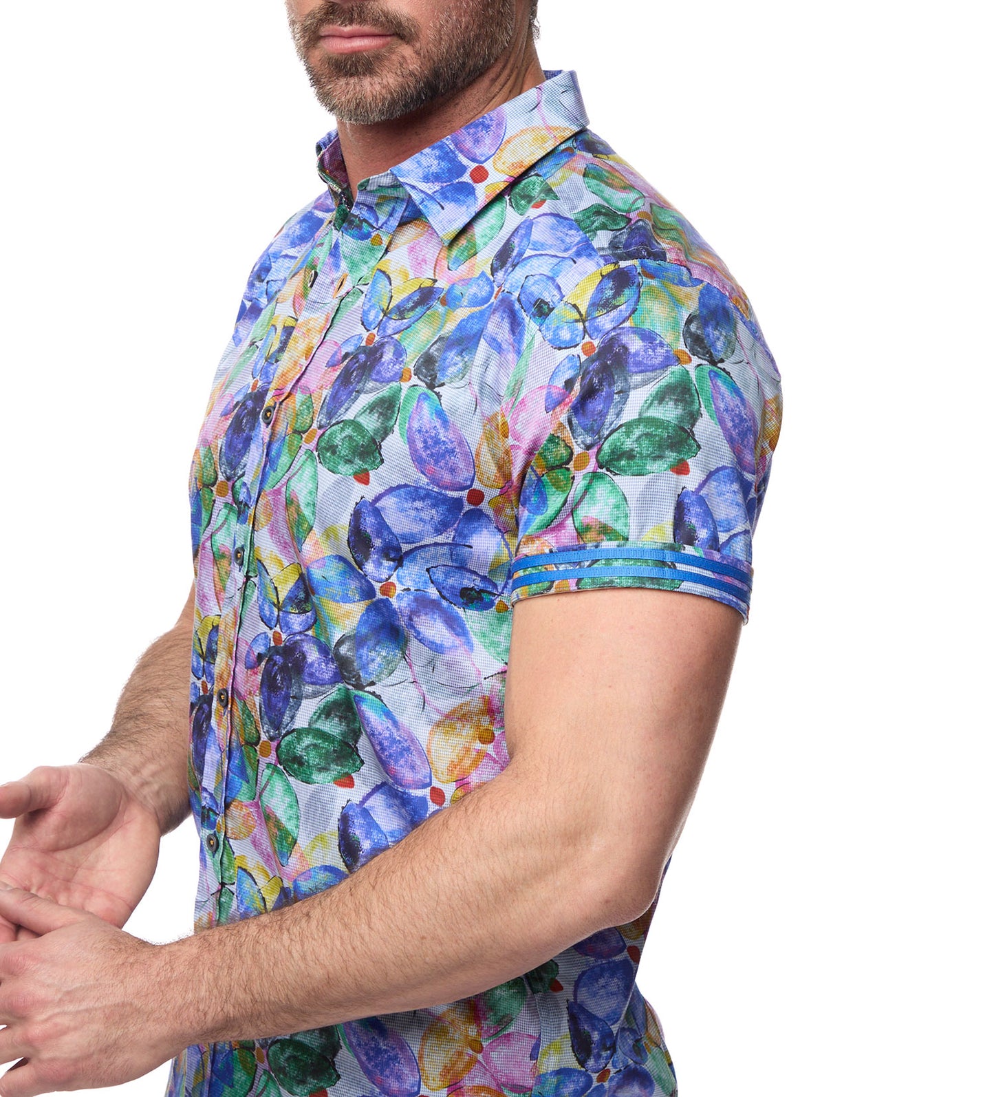 Robert Graham Gordon Short Sleeve Woven Sport Shirt