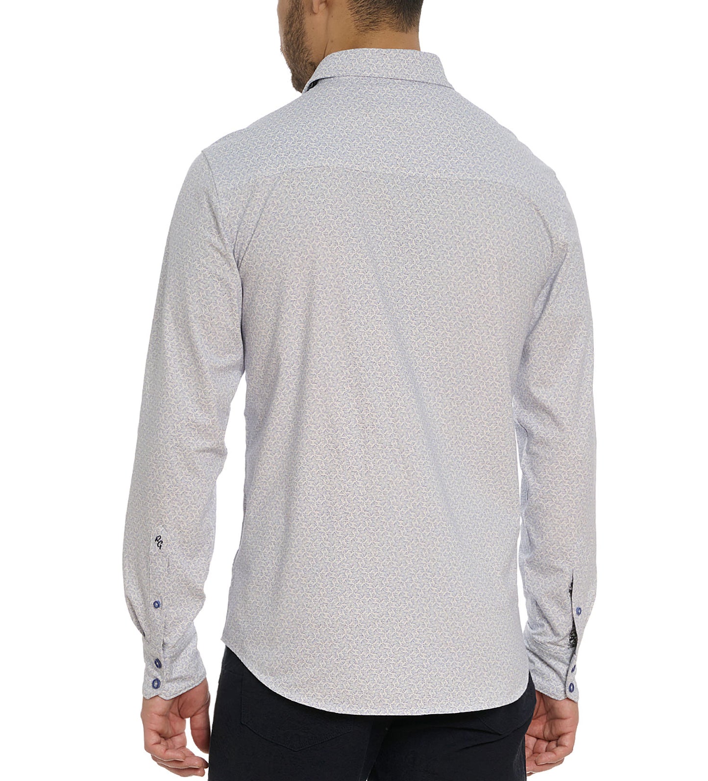 Robert Graham Asterisk Long Sleeve Knit Sport Shirt