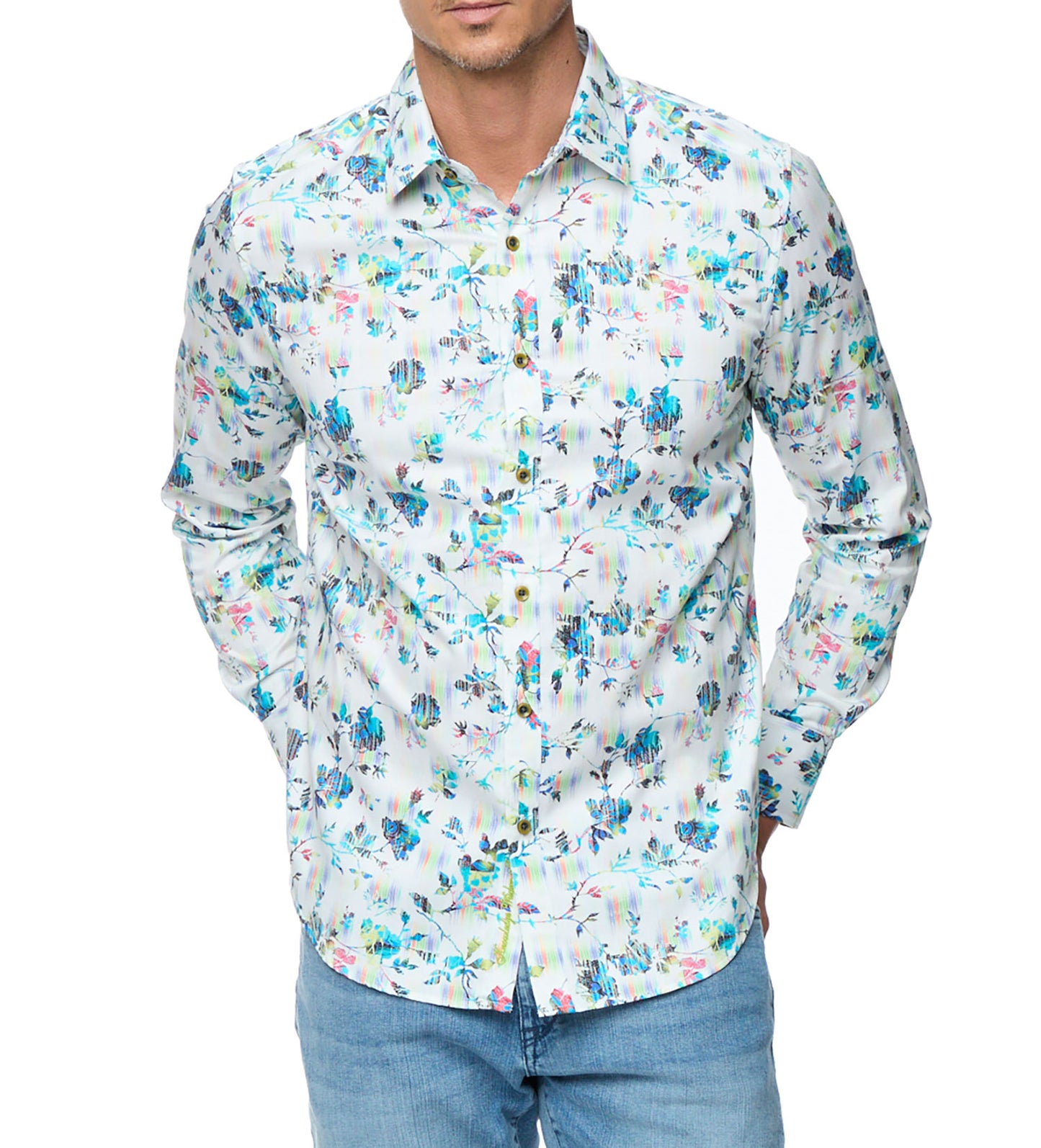 Robert Graham Sumter Long Sleeve Woven Sport Shirt