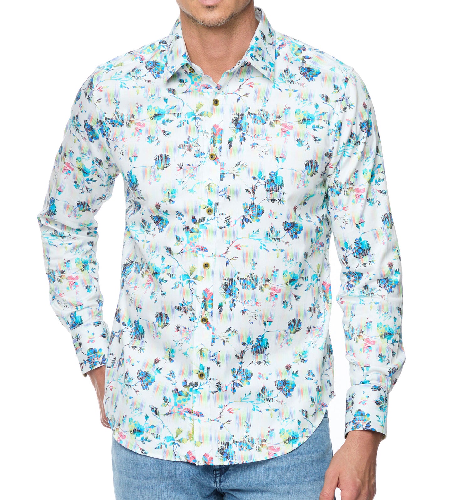 Robert Graham Sumter Long Sleeve Woven Sport Shirt