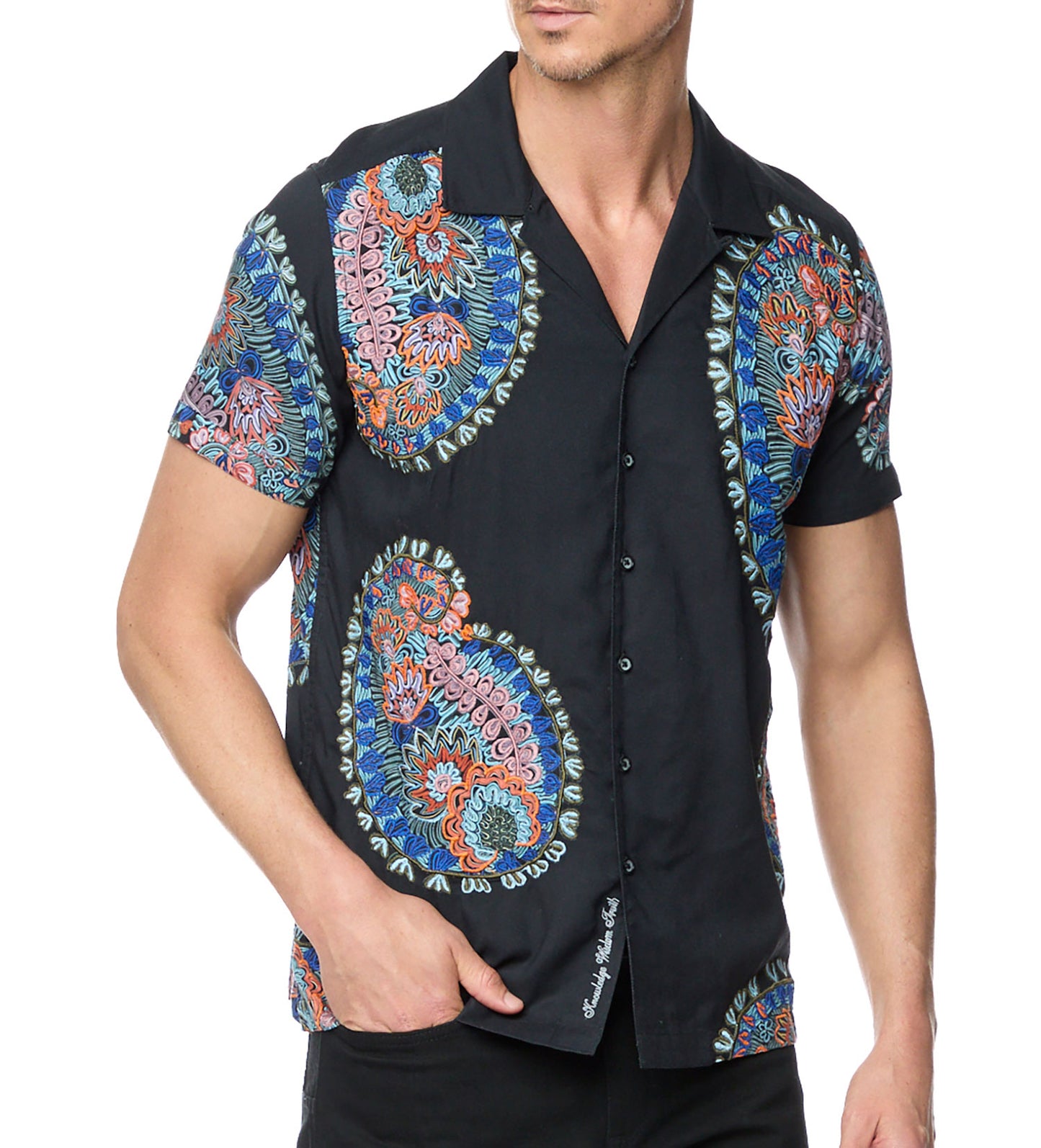 Robert Graham Goliath Short Sleeve Woven Sport Shirt