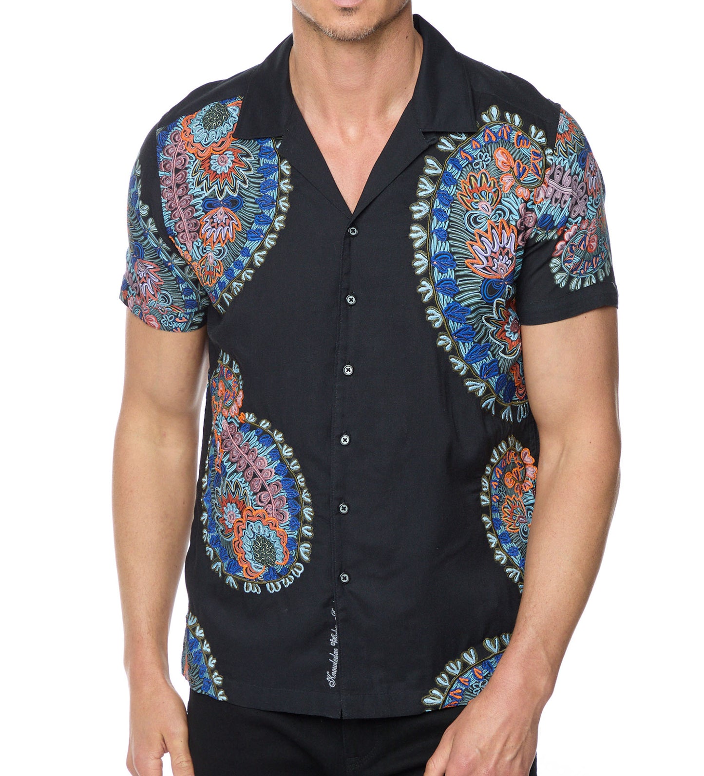 Robert Graham Goliath Short Sleeve Woven Sport Shirt