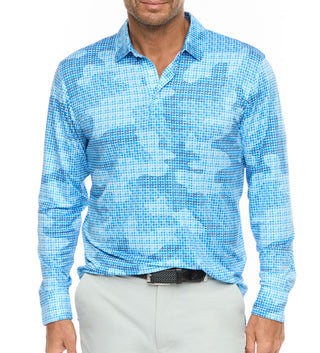 Robert Graham Declan Long Sleeve Knit Polo Shirt