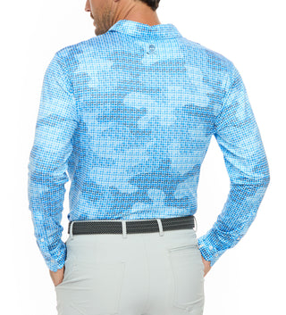 Robert Graham Declan Long Sleeve Knit Polo Shirt