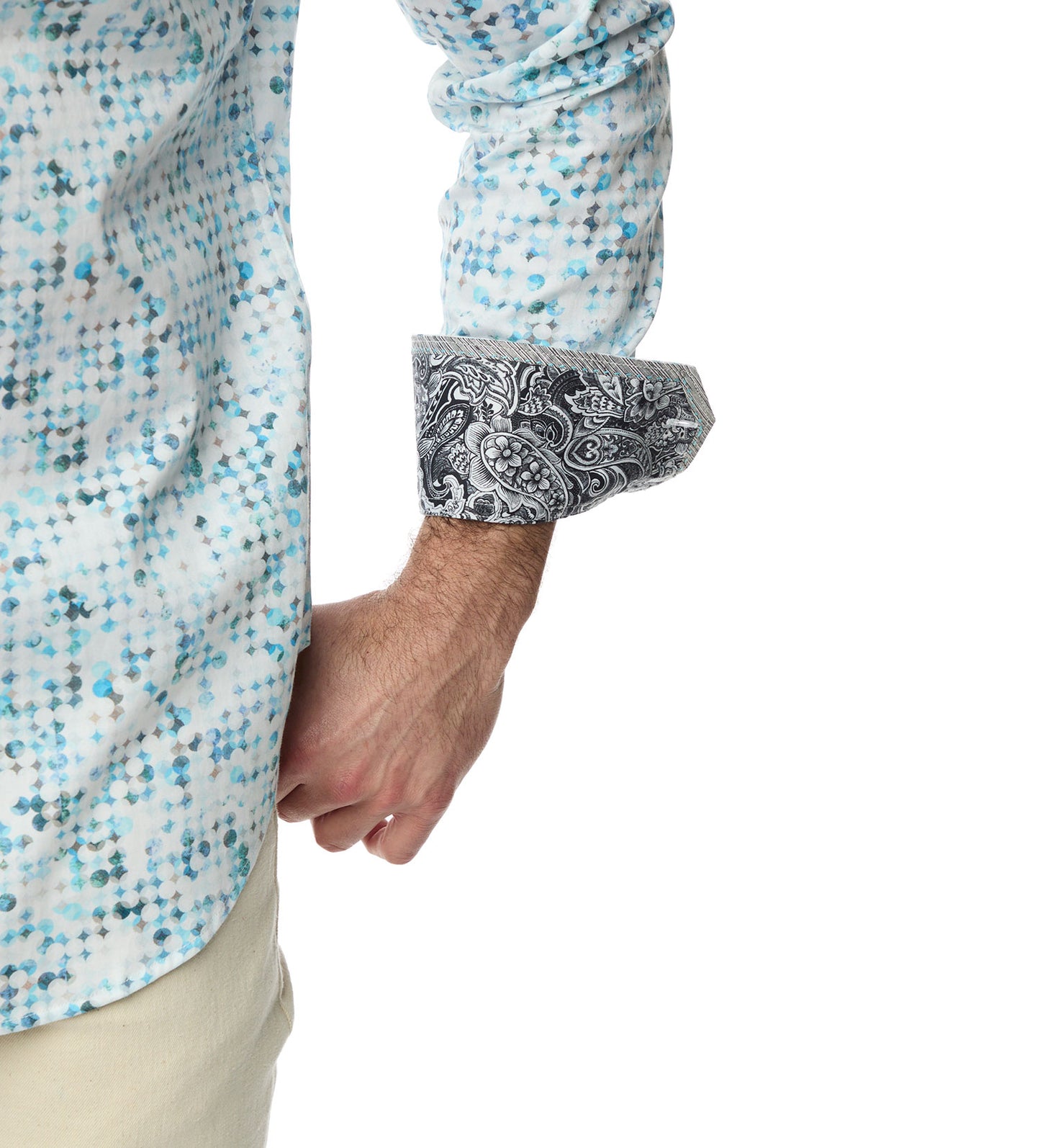 Robert Graham Barraza Long Sleeve Woven Sport Shirt