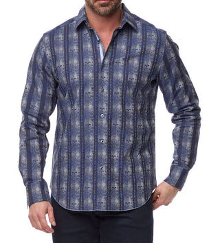 Robert Graham Dunkirk Long Sleeve Woven Sport Shirt