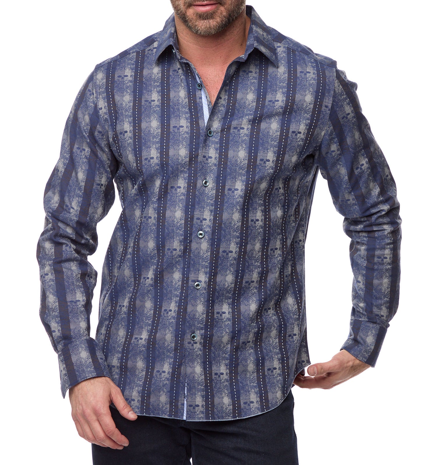 Robert Graham Dunkirk Long Sleeve Woven Sport Shirt