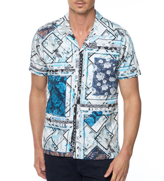 Robert Graham The Hatch Short Sleeve Woven Sport Shirt