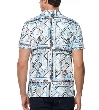 Robert Graham The Hatch Short Sleeve Woven Sport Shirt