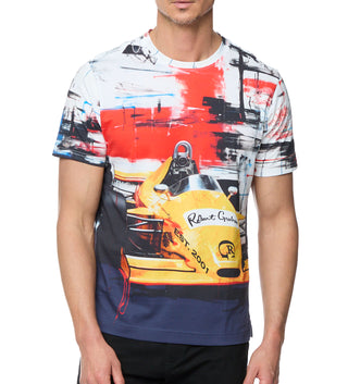 Robert Graham Fast Lane Short Sleeve Knit Crew Neck T-Shirt