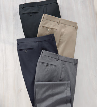 Patrick James Gabardine Double-Pleat Slacks