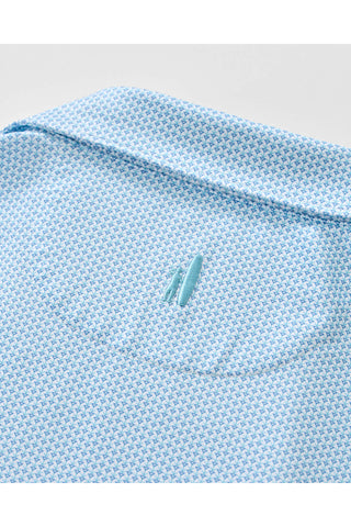 JOHNNIE-O DARTS PRINTED 3 BUTTON SHORT SLEEVE POLO