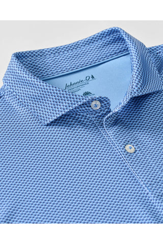 JOHNNIE-O DARTS PRINTED 3 BUTTON SHORT SLEEVE POLO