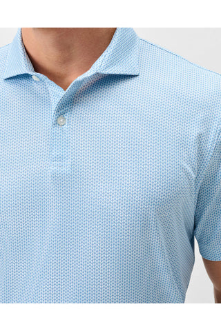 JOHNNIE-O DARTS PRINTED 3 BUTTON SHORT SLEEVE POLO