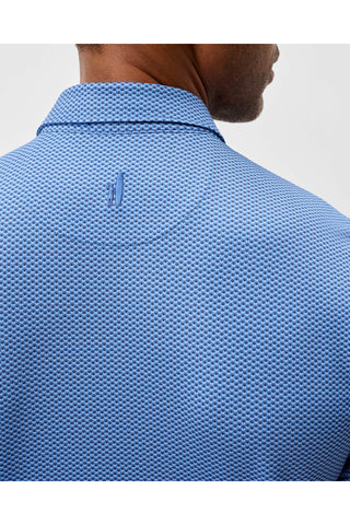 JOHNNIE-O DARTS PRINTED 3 BUTTON SHORT SLEEVE POLO