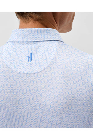 JOHNNIE-O PIP FLORAL PRINTED 3 BUTTON SHORT SLEEVE POLO