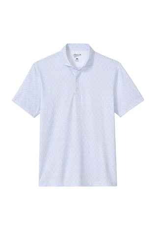 JOHNNIE-O PIP FLORAL PRINTED 3 BUTTON SHORT SLEEVE POLO