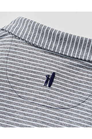 JOHNNIE-O MICHAEL PINSTRIPE 3 BUTTON SHORT SLEEVE POLO