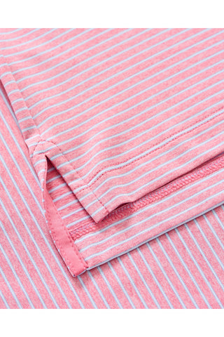 JOHNNIE-O MICHAEL PINSTRIPE 3 BUTTON SHORT SLEEVE POLO