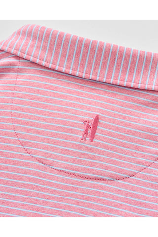 JOHNNIE-O MICHAEL PINSTRIPE 3 BUTTON SHORT SLEEVE POLO