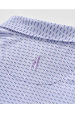 JOHNNIE-O MICHAEL PINSTRIPE 3 BUTTON SHORT SLEEVE POLO