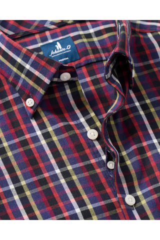 JOHNNIE-O BATTERY PANE TWILL LONG SLEEVE SHIRT