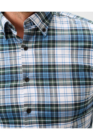 JOHNNIE-O CHIMNEY ROCK TARTAN FLANNEL LONG SLEEVE SHIRT