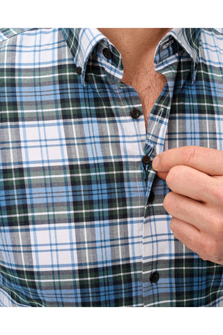 JOHNNIE-O CHIMNEY ROCK TARTAN FLANNEL LONG SLEEVE SHIRT