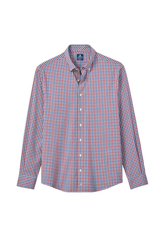 JOHNNIE-O CHATHAM GINGHAM LONG SLEEVE SHIRT