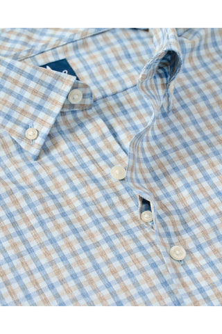 JOHNNIE-O CHATHAM GINGHAM LONG SLEEVE SHIRT